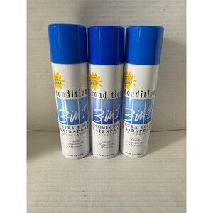 Lot of 3 Condition 3 in 1 Extra Hold Hairspray With Sunscreen Unscented 7 Oz New